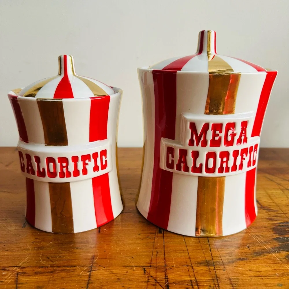 RARE Collectible Jonathan Adler MEGA CALORIFIC Vice Collection Canister